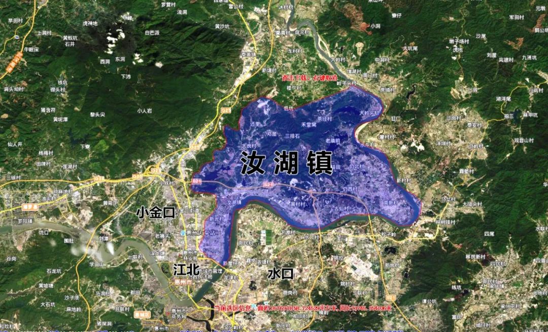 惠州惠城汝湖镇,惠州江北汝湖片区规划图