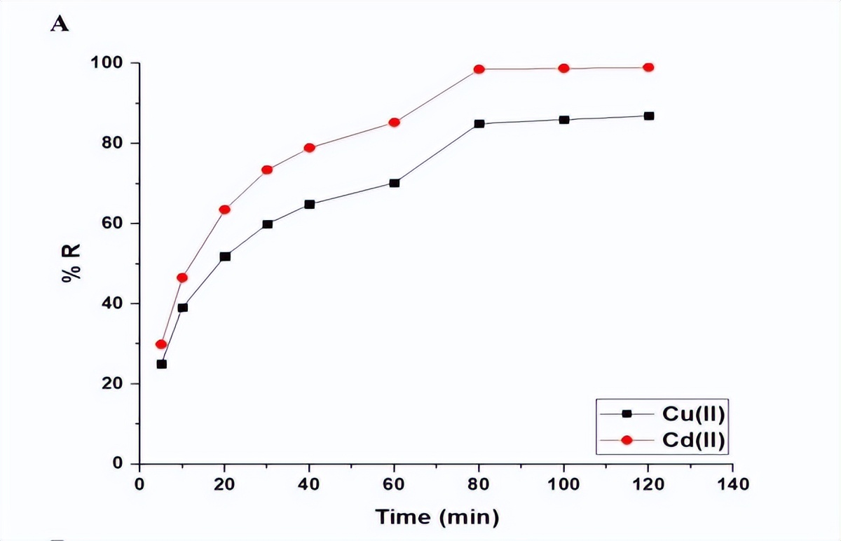 通过Fe3O4纳米复合材料，对水介质中去除Cu和Cd离子进行表征