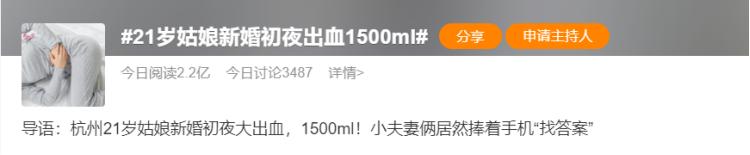 21岁姑娘结婚当天大出血,姑娘新婚夜出血险丧命