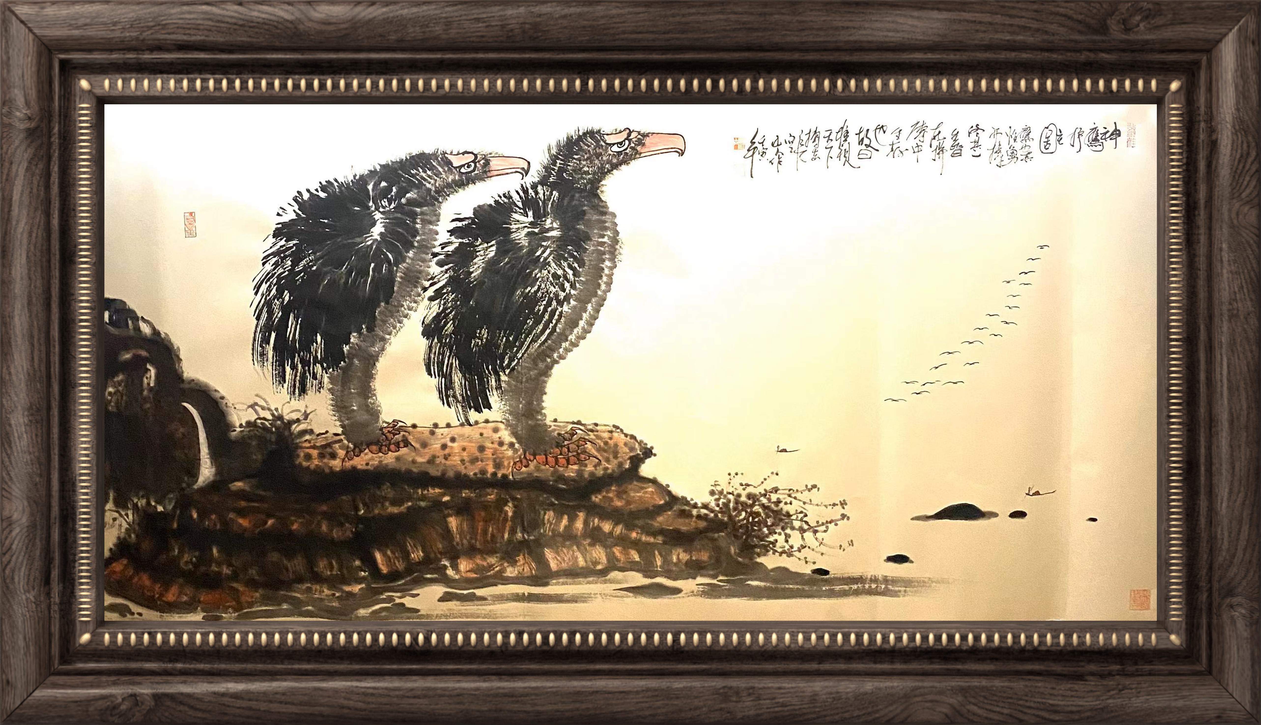 画家朱祖国作品集,书画家朱祖国的指墨画