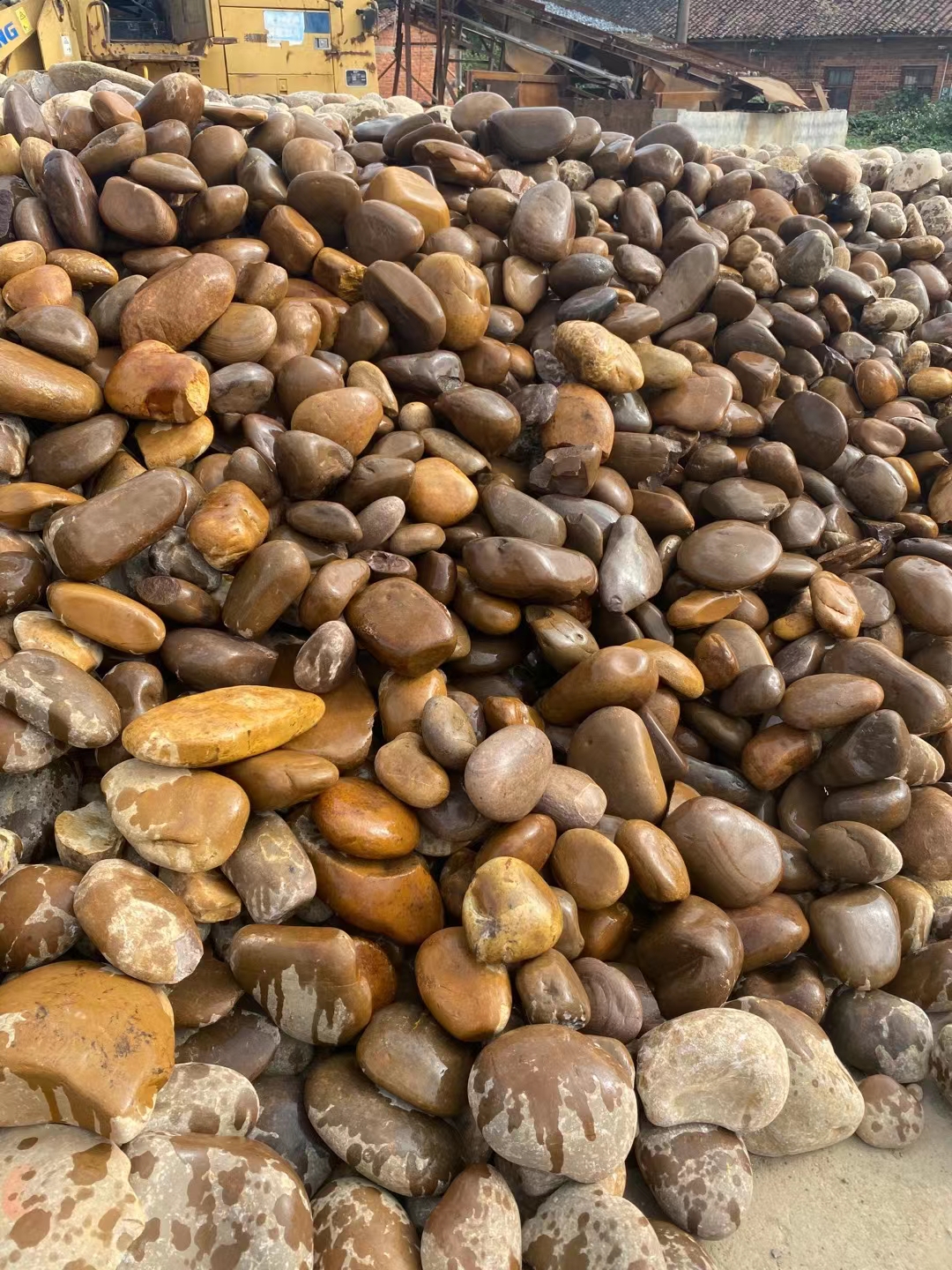 中式庭院鹅卵石,鹅卵石新中式设计