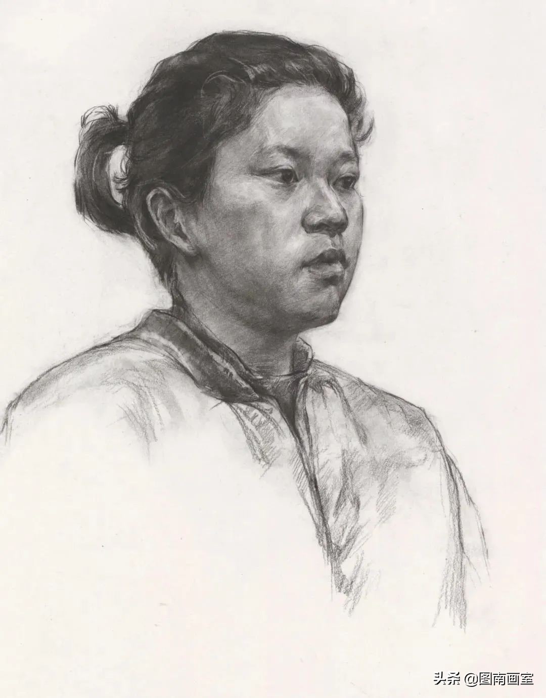 中国美术学院素描头像高分作品,全国素描高分作品