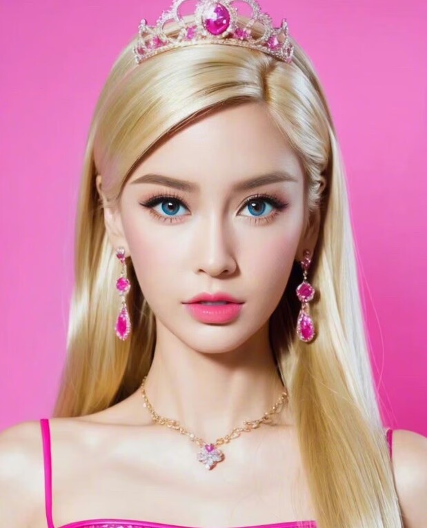 迪丽热巴和杨颖的芭比妆,迪丽热巴杨颖芭比