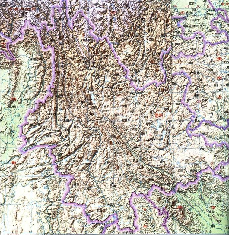 中国哪些地方是以山川河流划分,哪些省从古至今地图没变过