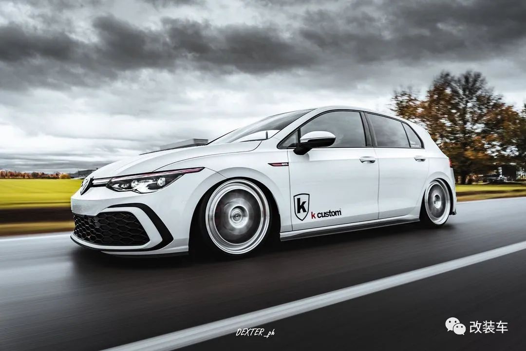 第八代高尔夫gti实车图片,高尔夫8代gti姿态