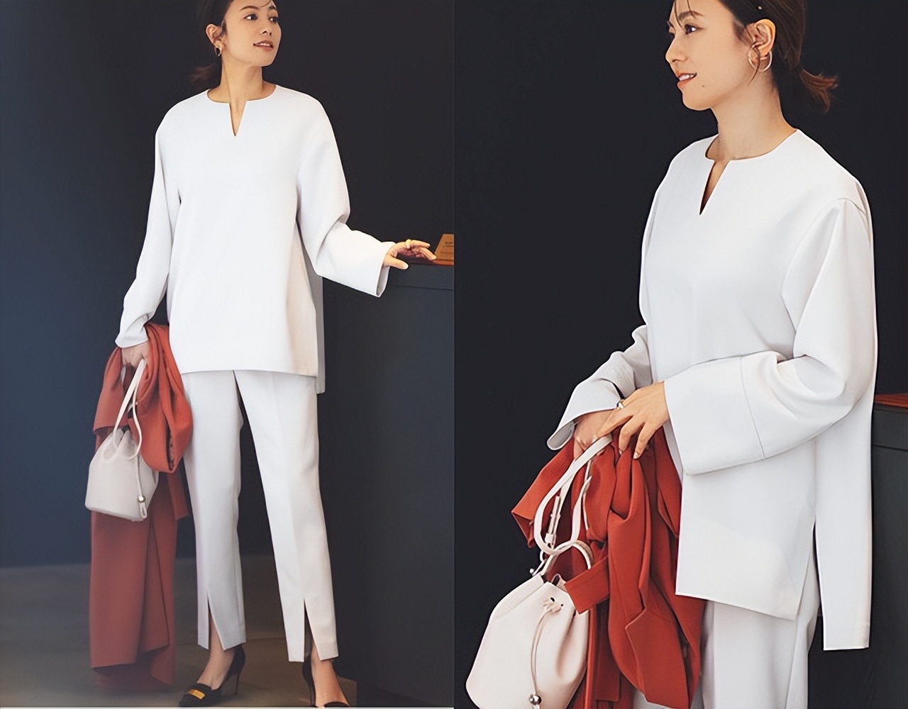 好穿又百搭的夏天套装,同色系套装高级洋气搭配