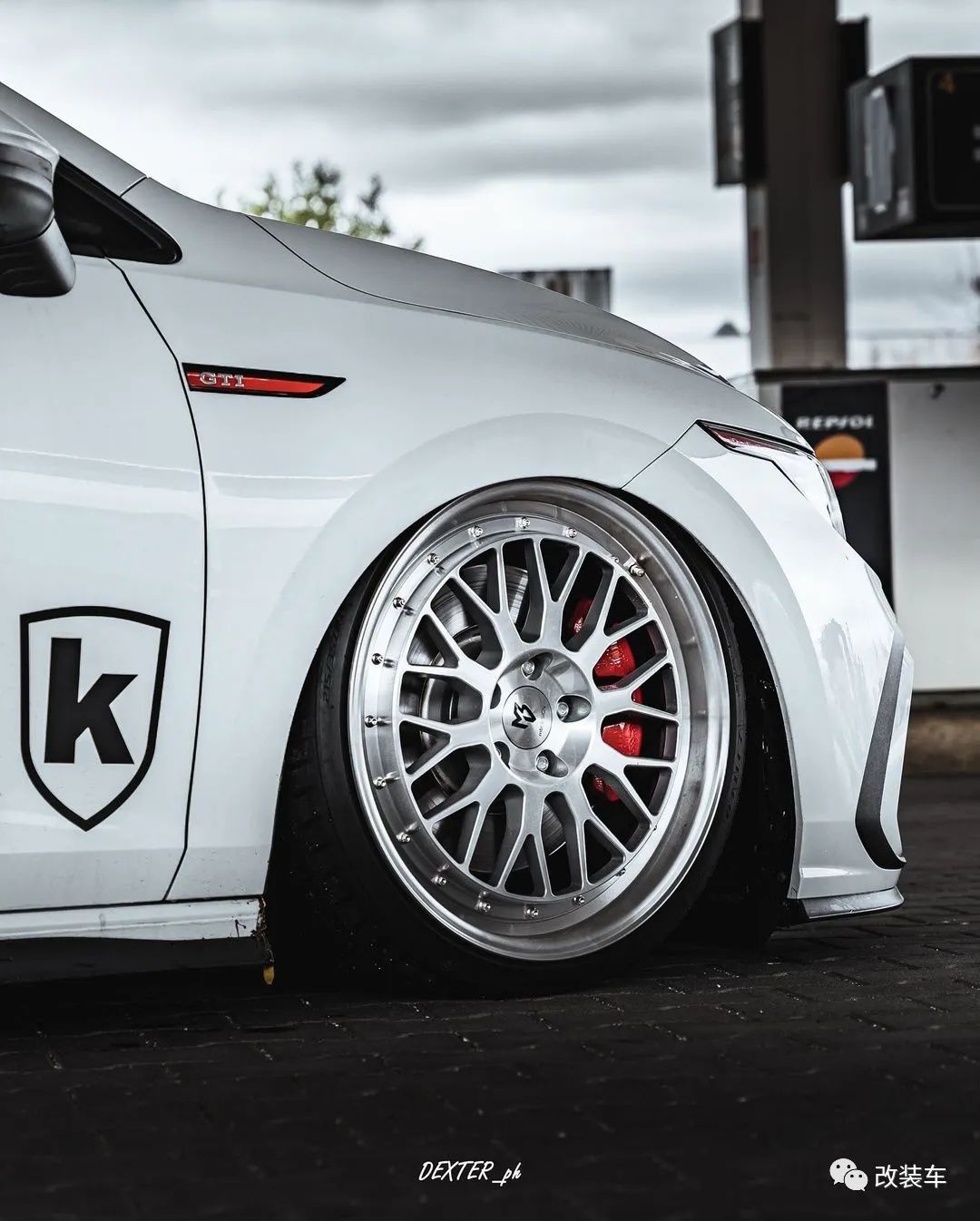 第八代高尔夫gti实车图片,高尔夫8代gti姿态