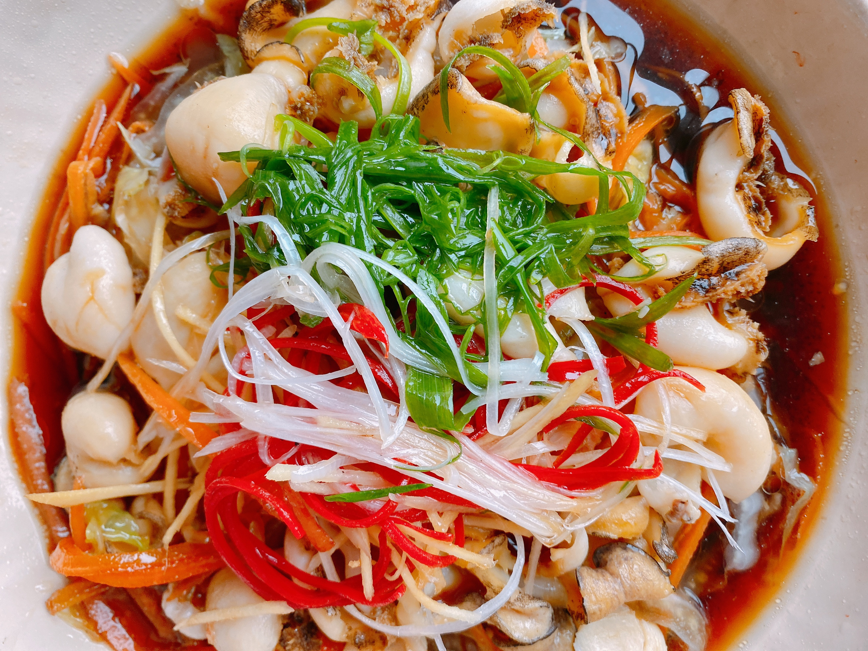 咸香金汤鲍鱼做法,鲜鲍鱼咸香