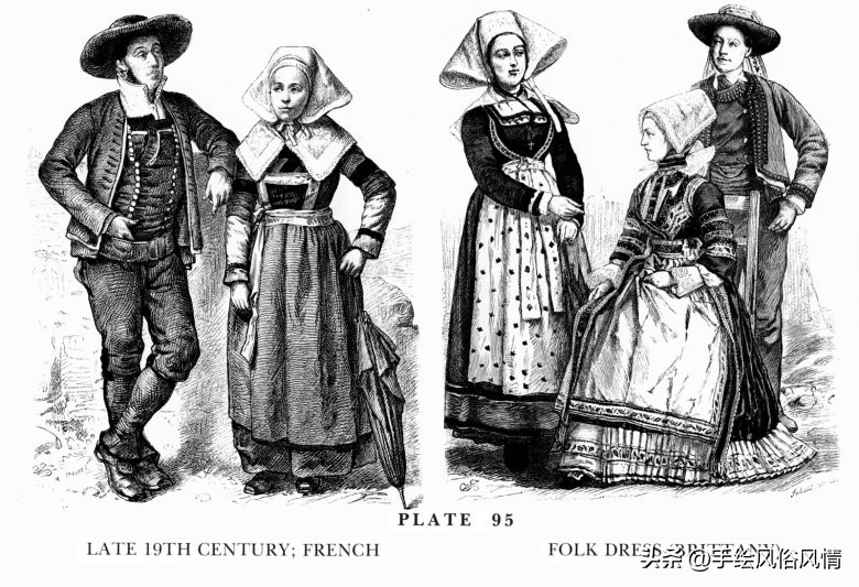 法国民族服装,法国和沙俄军服