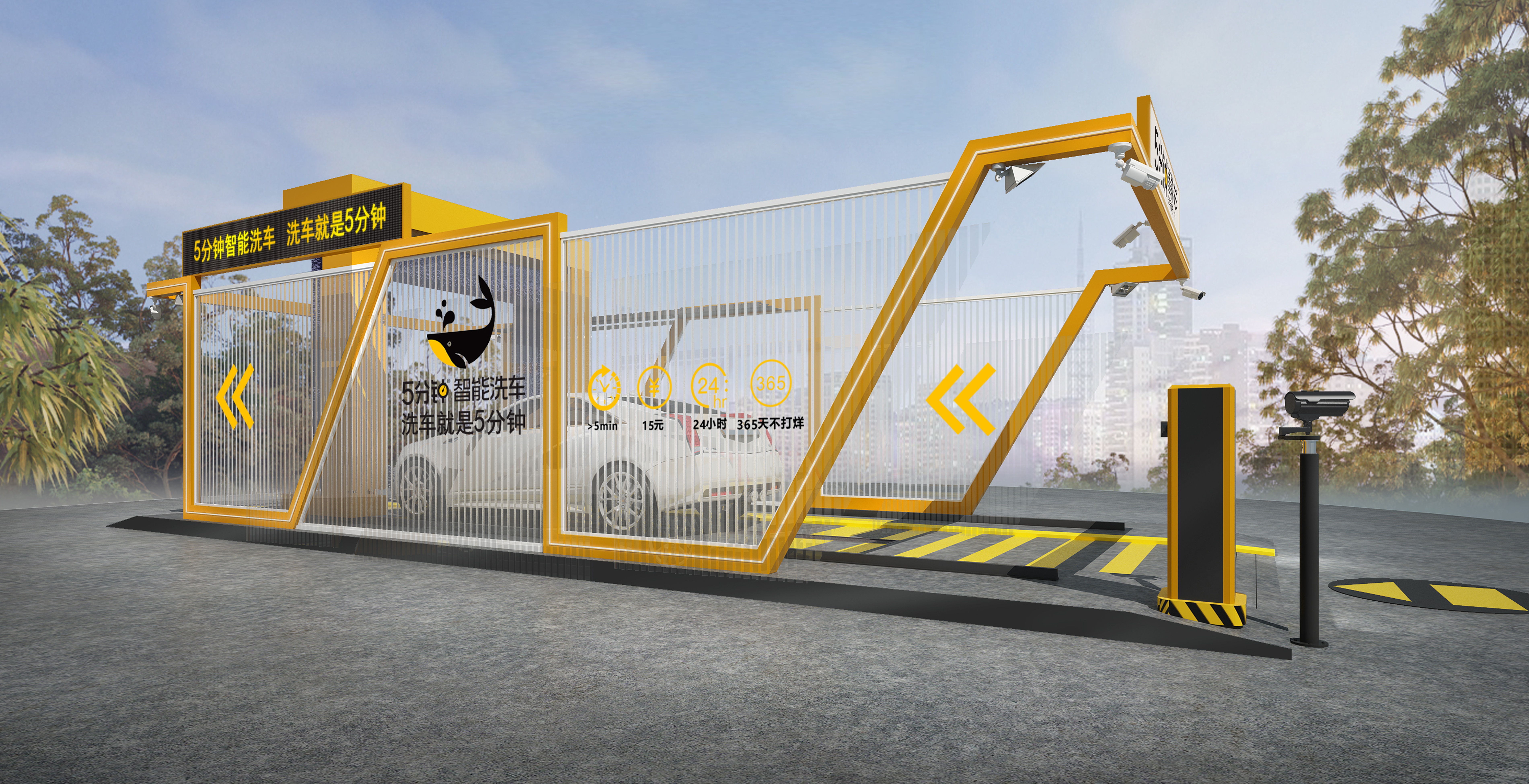 自动洗车店洗车全套设备,自助洗车机器利润怎样