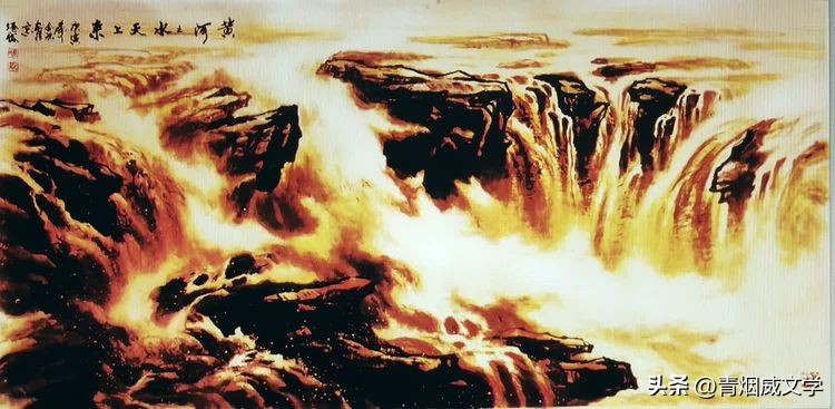 黄河颂绘画作品参赛作品,黄河颂油画作品欣赏