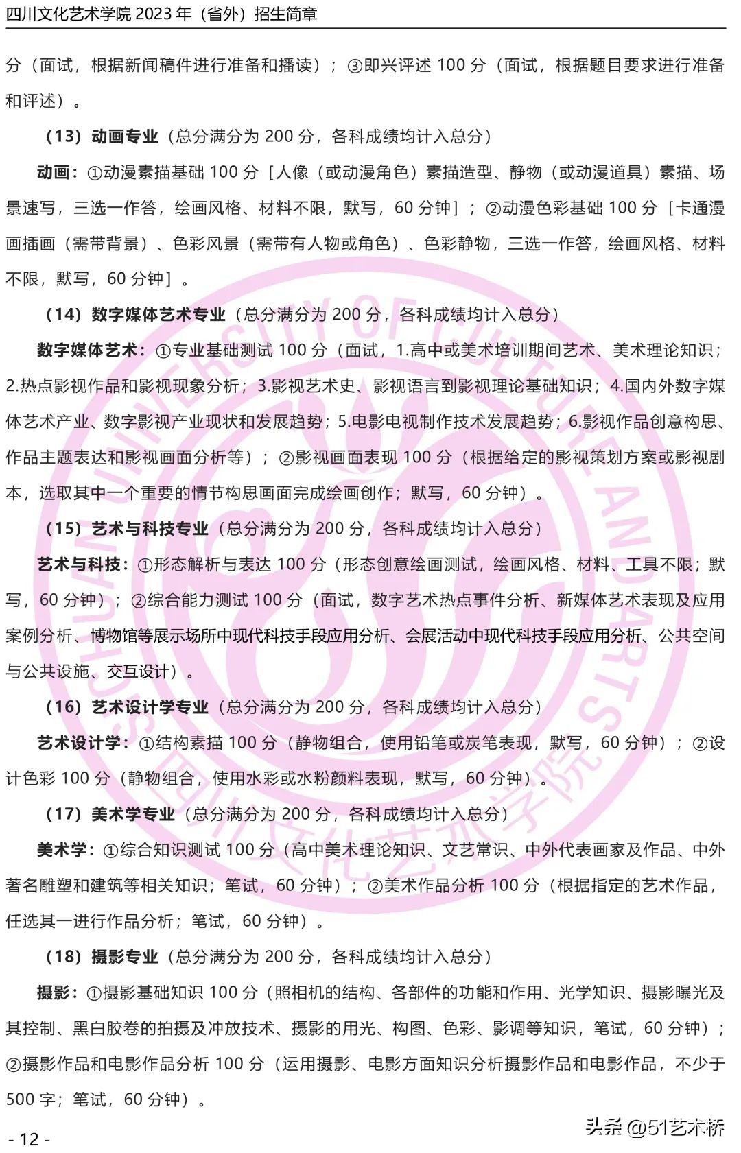 四川艺术学院2023招生简章,四川文化艺术学院2023招生人数