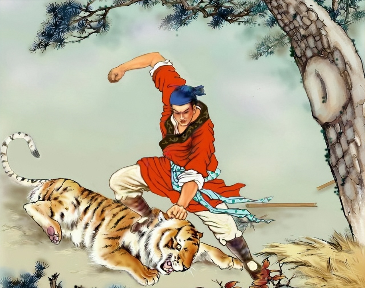 水浒传三次打虎分析,水浒传十三回解读