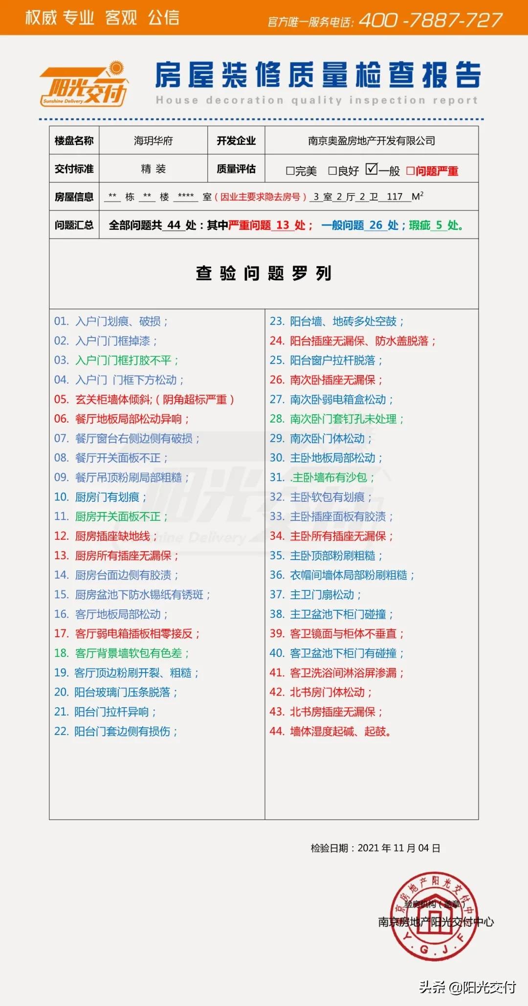验房佳源海玥府,验房实录五矿澜悦栖原