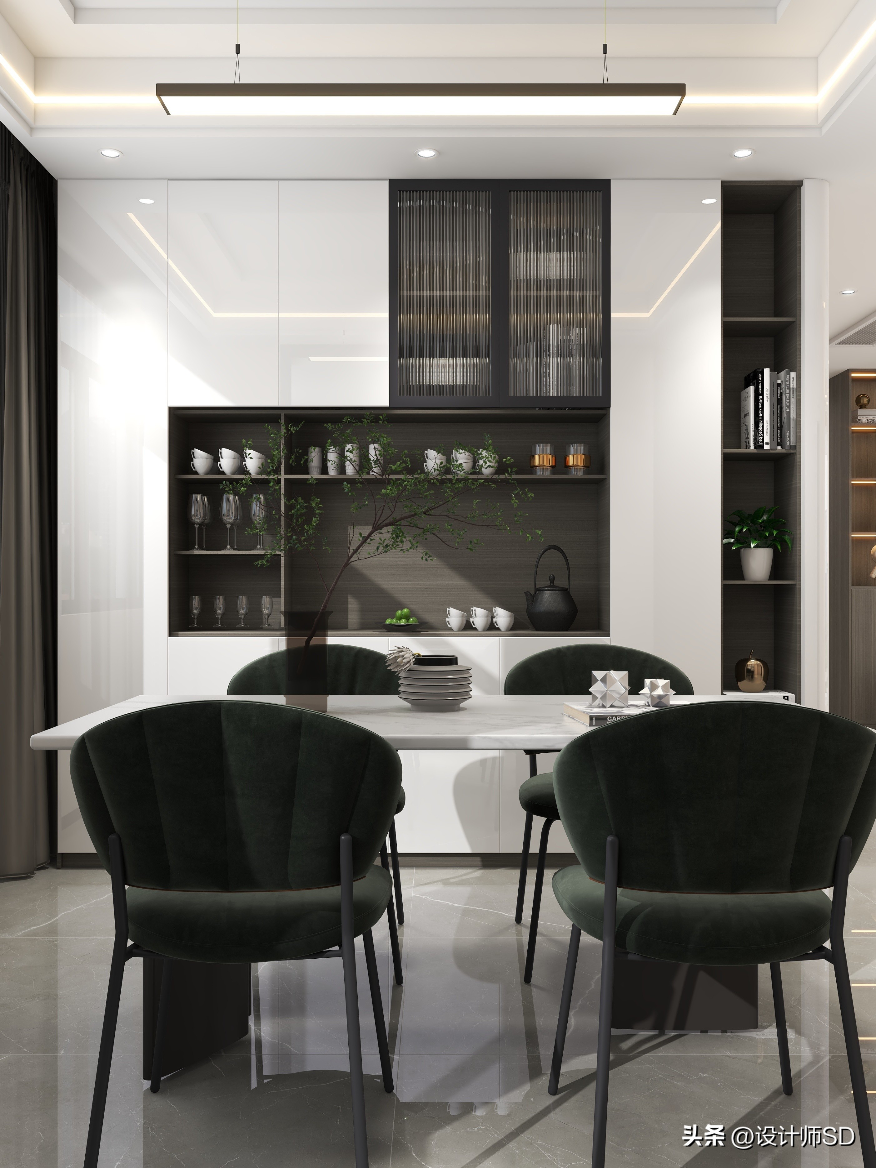 一进门客餐厅全屋一览无遗,一进屋就好看的餐厅