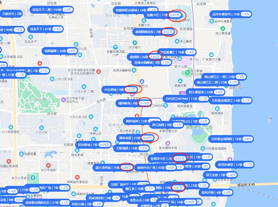 长沙滨江片区最好楼盘,2024年长沙楼市4月份成交排行