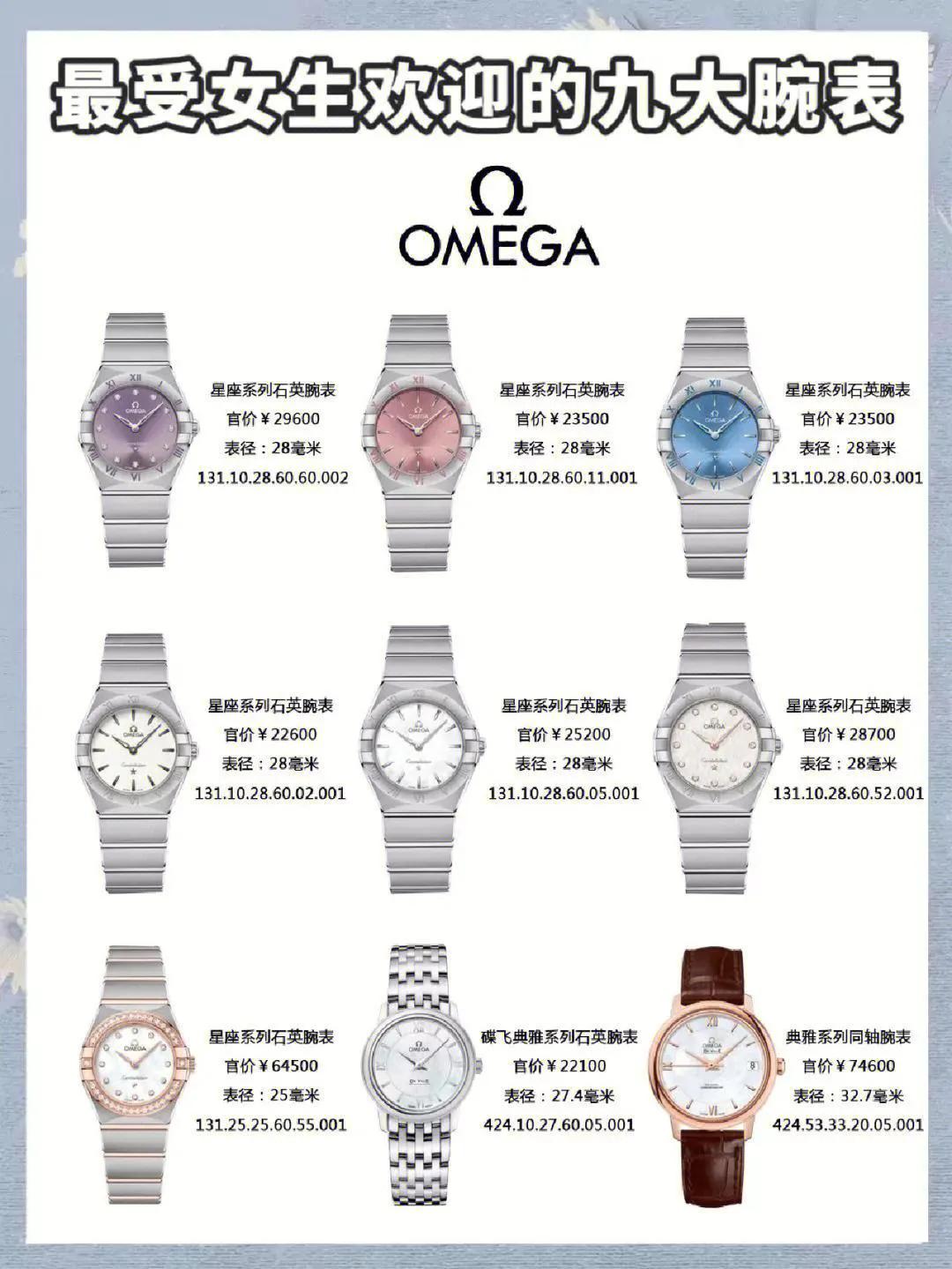 适合30岁以上的女表,女生必有的三大腕表