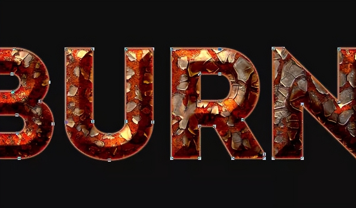 ps路标去除铁锈点,ps教程火苗火焰字体效果制作