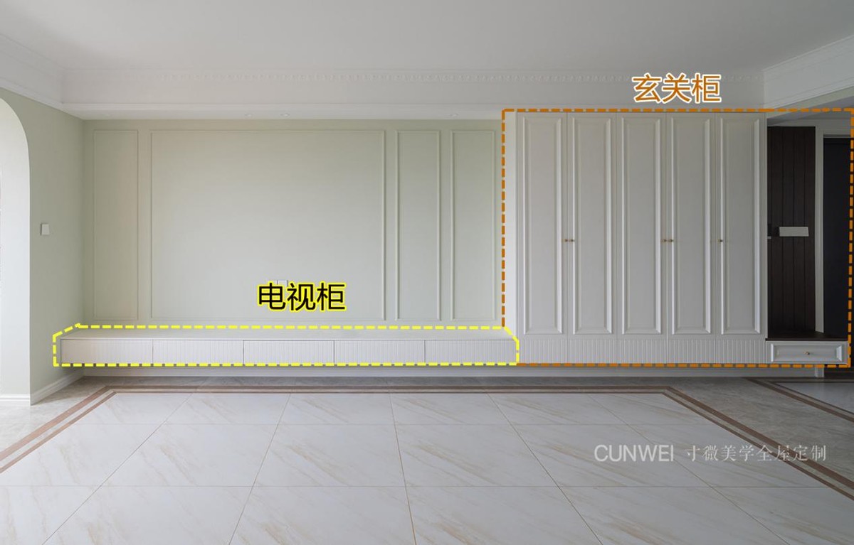 满墙收纳电视柜怎么设计好看,落地电视柜旁边搭配柜子效果图