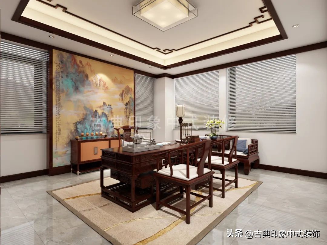 1000平办公室简约设计,石家庄中式办公室装修设计