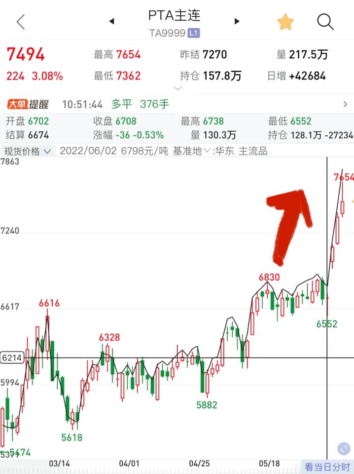 pta现货今日行情走势分析,3月24日pta期货行情预测