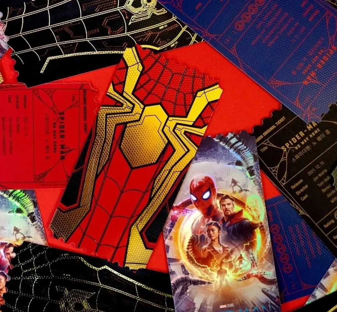 真的酸了，韩国《蜘蛛侠：英雄无归》的实体票根太好看了吧