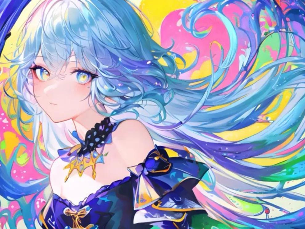 ai绘画美女二次元壁纸,ai绘画2.5d动漫女神壁纸