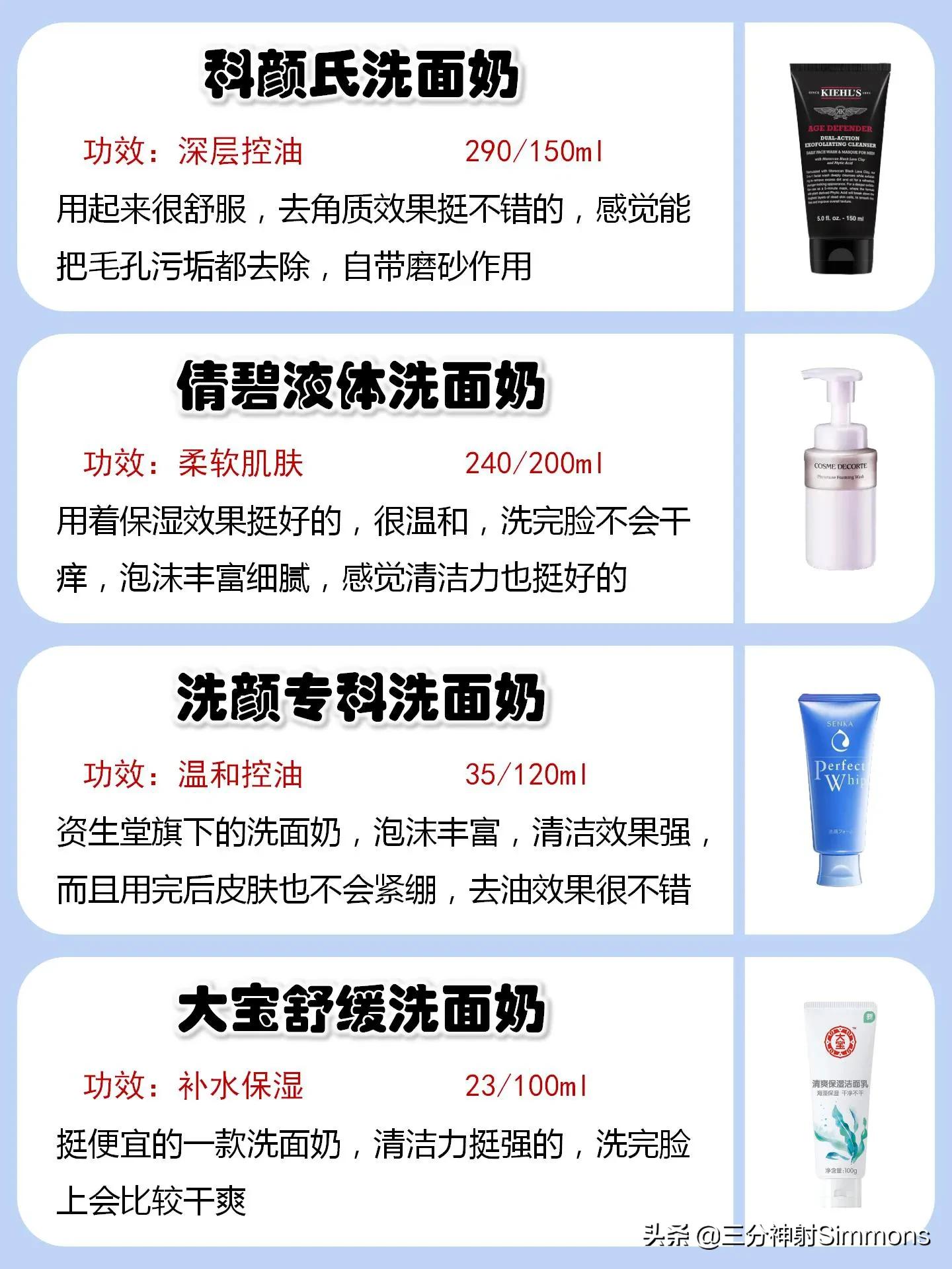 中国十大烂脸洗面奶,最垃圾的洗面奶