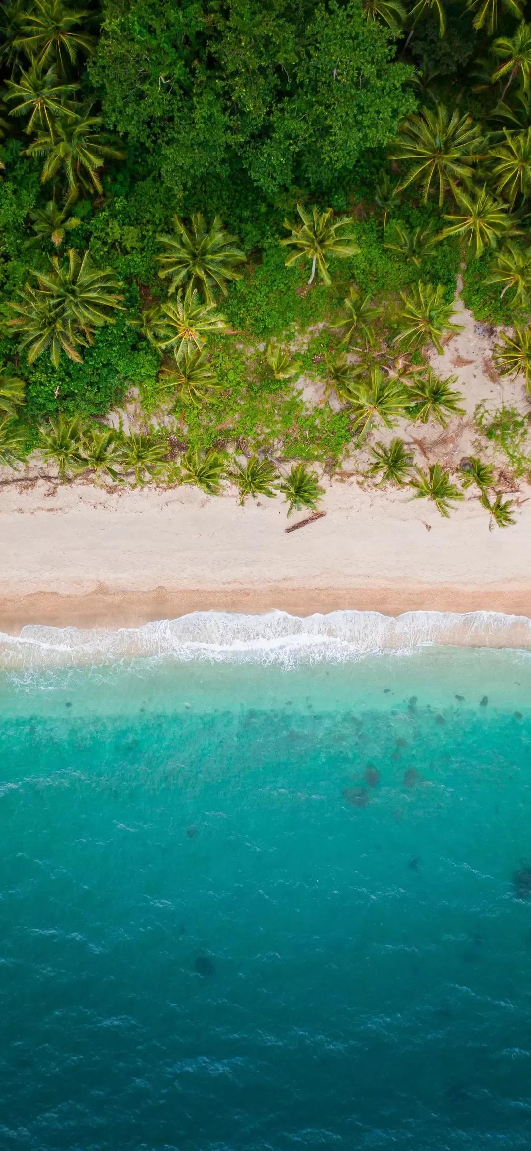 大海壁纸｜大海边，守候朝霞，聆听海浪的乐章