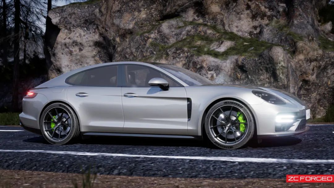 保时捷panamera改taycan前脸,保时捷panamera改装宽胎