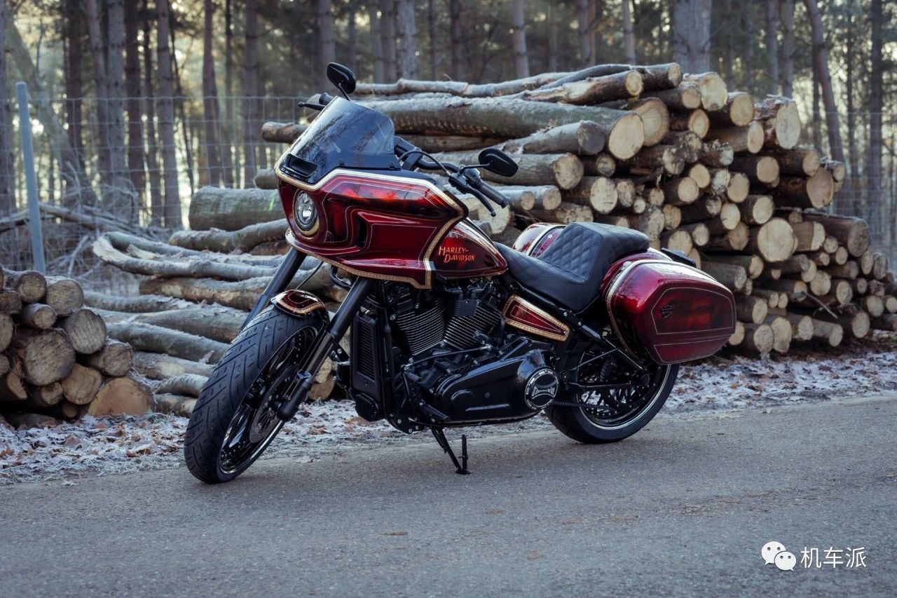 哈雷路威s定制版,定制绿色哈雷