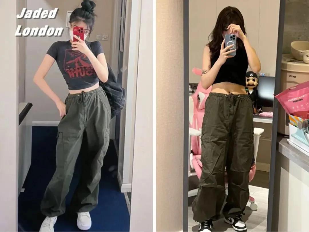 小个子梨形大腿粗工装裤子,pdd梨形胖mm显瘦工装裤子推荐