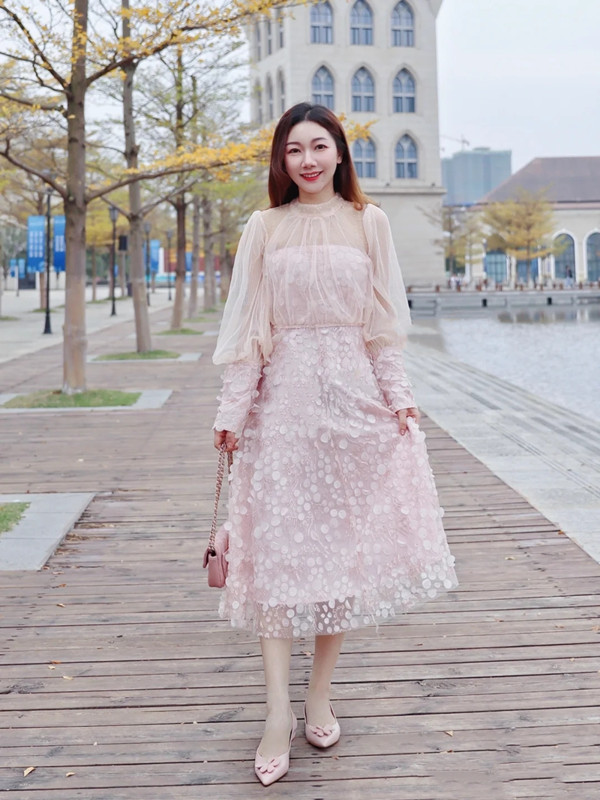 浅口鞋搭配裙子图片,浅口鞋裙子