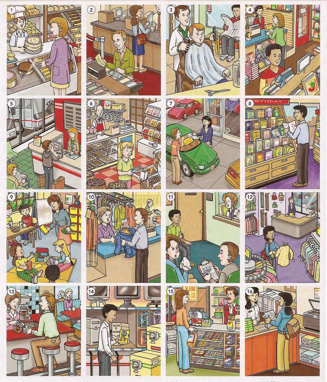 你知道周边的各种商店和店铺怎么用英语表达吗？