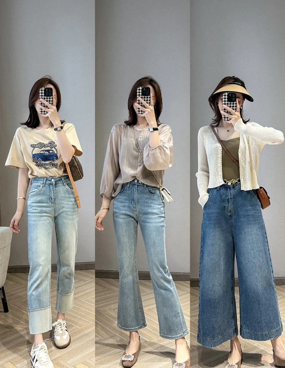 看了这些穿搭示范，才知道一条普通牛仔裤，中年人穿也这么时髦！