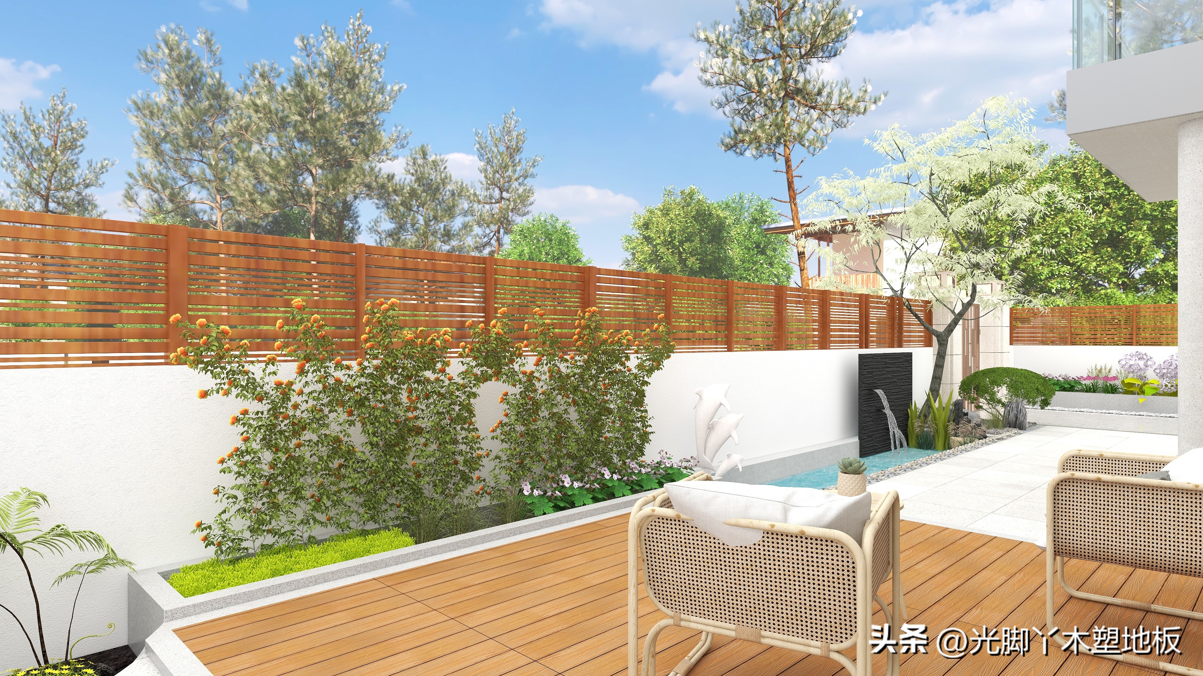 园林绿化户外塑木,木塑板材环保