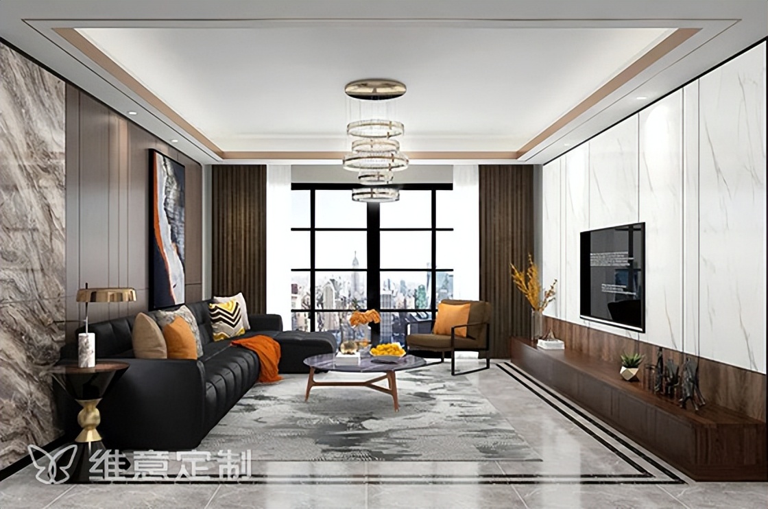 维意定制电视柜效果图,维意定制满墙电视柜