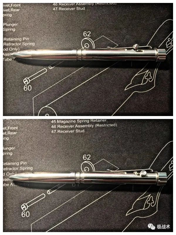 钛合金迷你战术笔,迷你版三叉戟