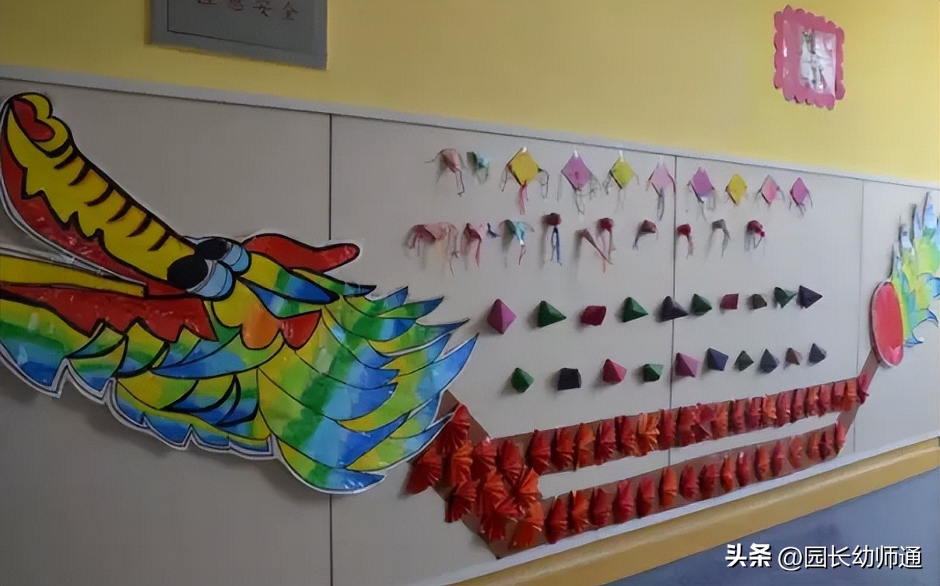 端午节幼儿园手工作品简单漂亮,幼儿园端午教室手工环创图片大全