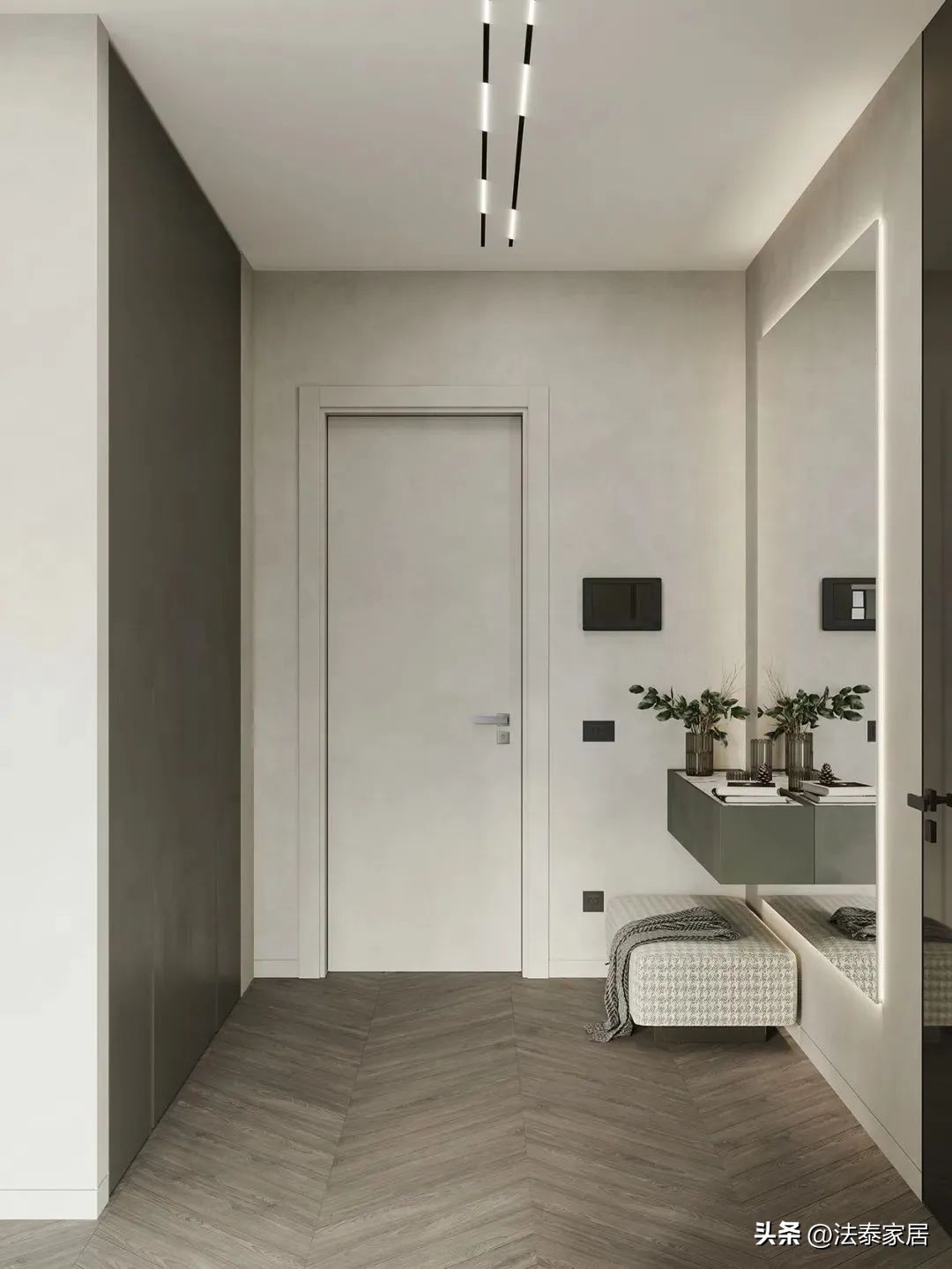 客厅墙柜与展示柜一体化,门墙柜一体化解决方案