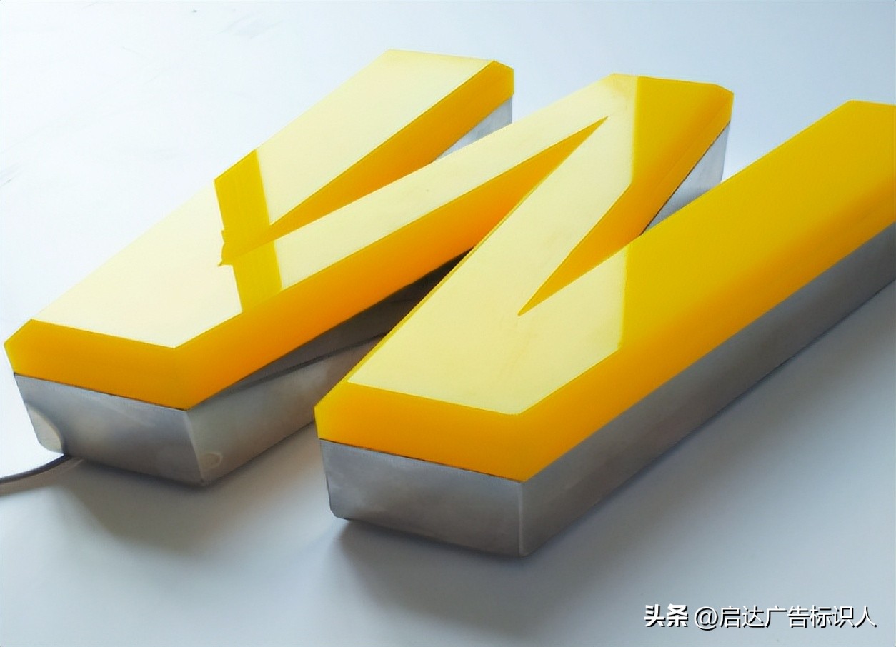 灯箱发光字设计,不锈钢无边发光字广告