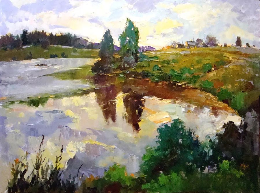 现代俄罗斯风景油画经典作品欣赏,米沙金油画作品