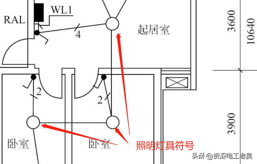 家用插座开关照明线路图,照明插座布线图讲解