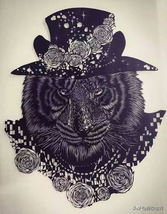 纸艺作品绘画,千变万化的纸艺术作品