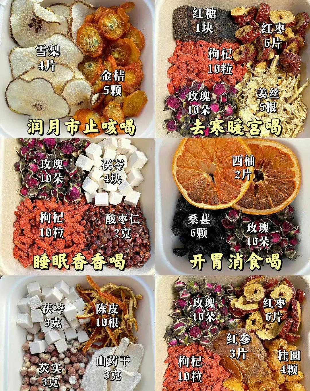 48种花茶搭配合集,48款养生花茶赶紧收藏吧