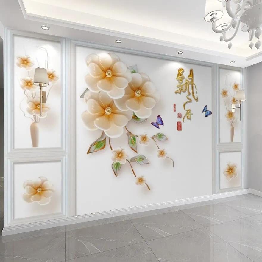 新款壁布背景墙,壁布电视背景墙图