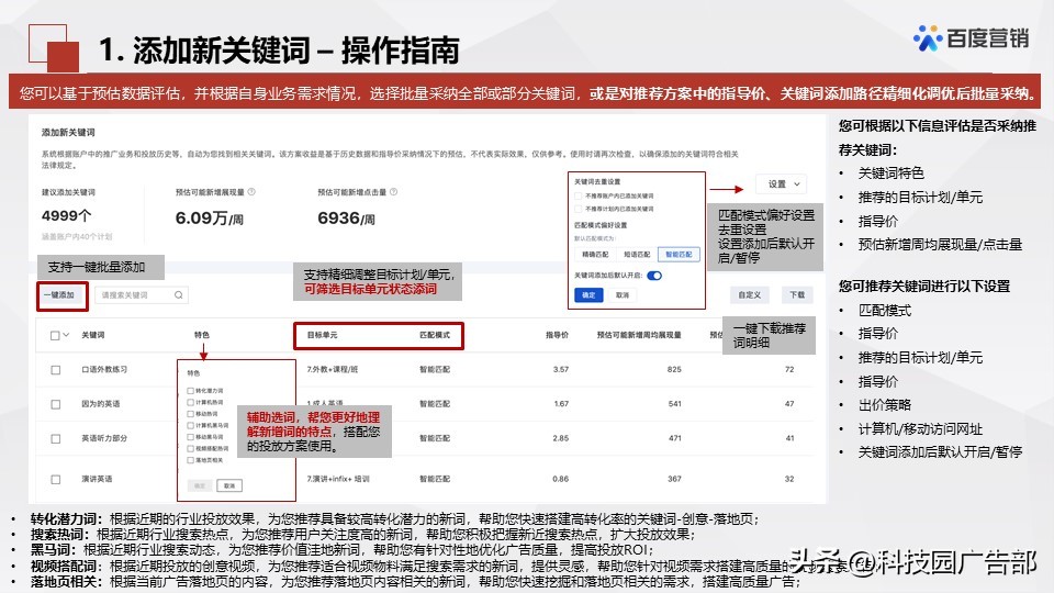 百度搜索推广优化中心产品介绍