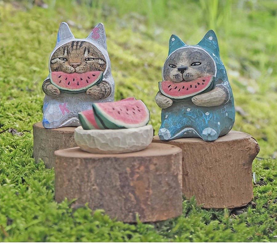 日本艺术家木雕猫,日本木雕艺术家猫