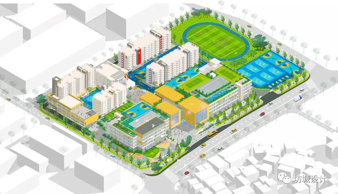 旧厂新生，立体学苑-深圳华朗学校A地块/坊城设计FCHA