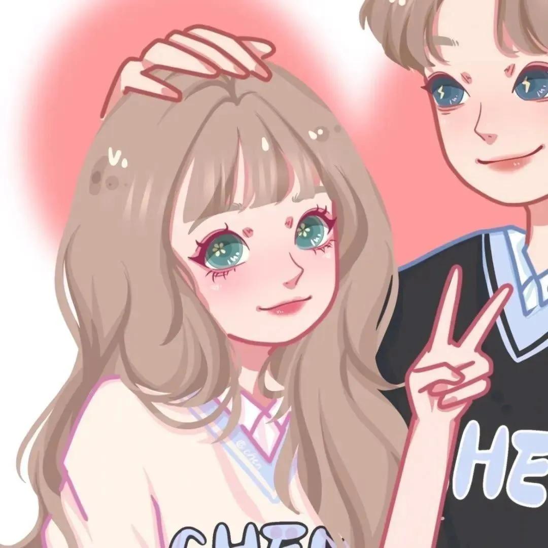 独一无二的简约头像高冷情侣,不太明显的情侣头像高冷